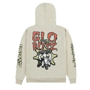 Glo Bat Mummy Ivory Hoodie