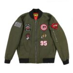 Glo Gang Cappin Olive bomber jacket