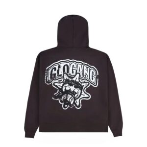 Glo Gang Distressed Logo Glo Zip Up Hoodie