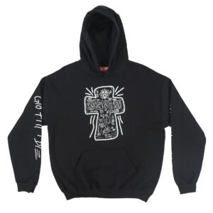 Glo Gang Front Logo Black/Grey Hoodie