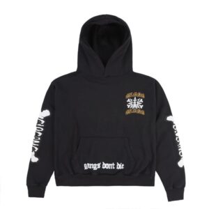 Gangs Dont Die Bones Black Hoodie