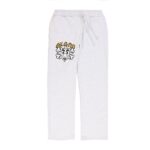 Gangs Dont Die Bones Straight Leg Sweatpants Heather Grey