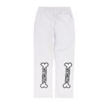 Gangs Dont Die Bones Straight Leg Sweatpants Heather Grey